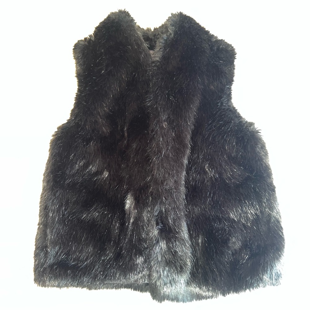 Superdry brand faux fur vest